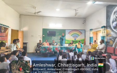 स्वामी आत्मानंद विद्यालय में संविधान पर ज्ञानवर्धक अतिथि व्याख्यान