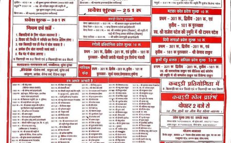 सांसद, विधायक, क्रीड़ा भारती प्रदेश अध्यक्ष, वरिष्ठ नेताओं, समाजसेवियों और जनप्रतिनिधियों की उपस्थिति में होगा खेल मेला का उदघाटन