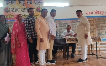 पाटन तहसील साहू संघ चुनाव में  समाजिक एकता पैनल से लालेश्वर साहू टीम का सघन जन सपंर्क में मिल रहा व्यापक जनसमर्थन