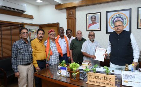 मध्यप्रदेश और छत्तीसगढ़ दोनों राज्यों के 7 लाख पेंशनर्स को राहत देने और मोदी की गारंटी को लागू करने की मांग