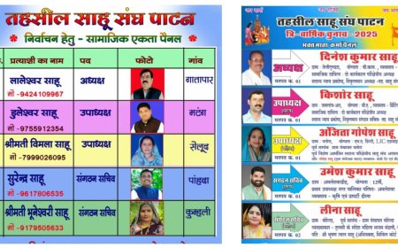 पाटन तहसील संघ का चुनाव कल 31 अक्टूबर को  , सामाजिक एकता पैनल व  भक्तमाता कर्मा  पैनल में होगा सीधा मुकाबला