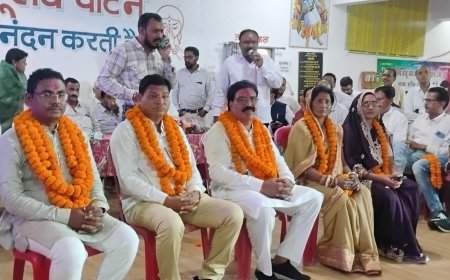 तहसील साहू संघ चुनाव में समाजिक एकता पैनल लालेशवर टीम  की शानदार जीत