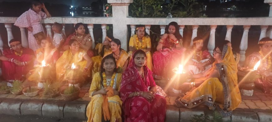 सोनकर पारा माता सत्ती चौरा से ज्योत जंवारा विसर्जन यात्रा - अनूठी प्राचीन परंपरा