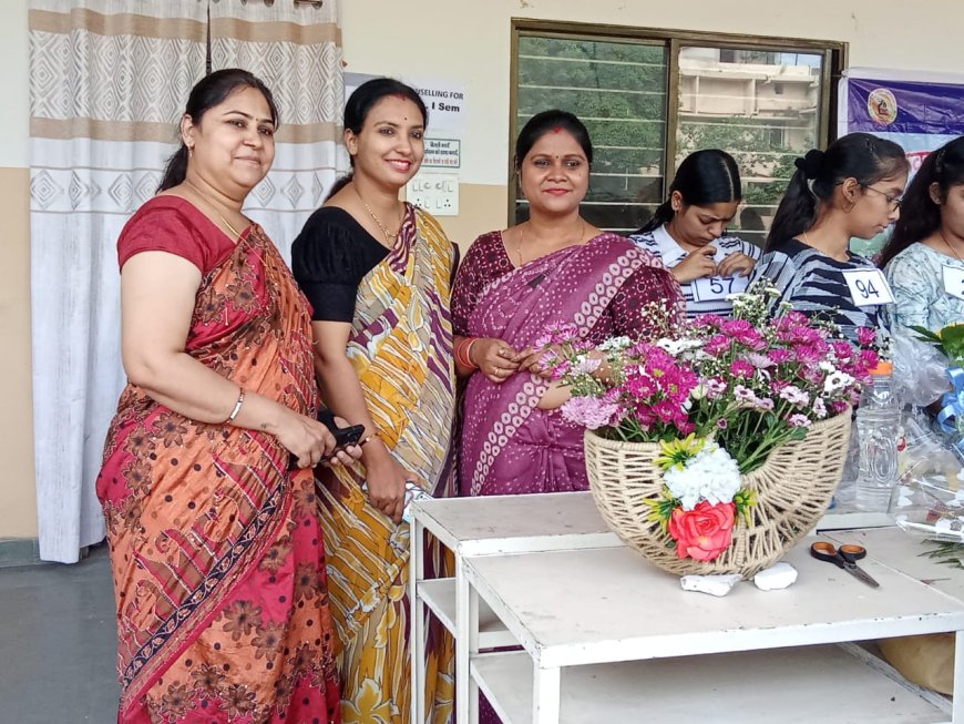 पुष्प सज्जा में दिखा सृजन का रंग - रजत जयंती वर्ष पर भव्य आयोजन