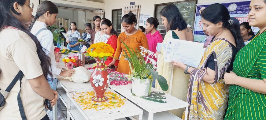 पुष्प सज्जा में दिखा सृजन का रंग - रजत जयंती वर्ष पर भव्य आयोजन