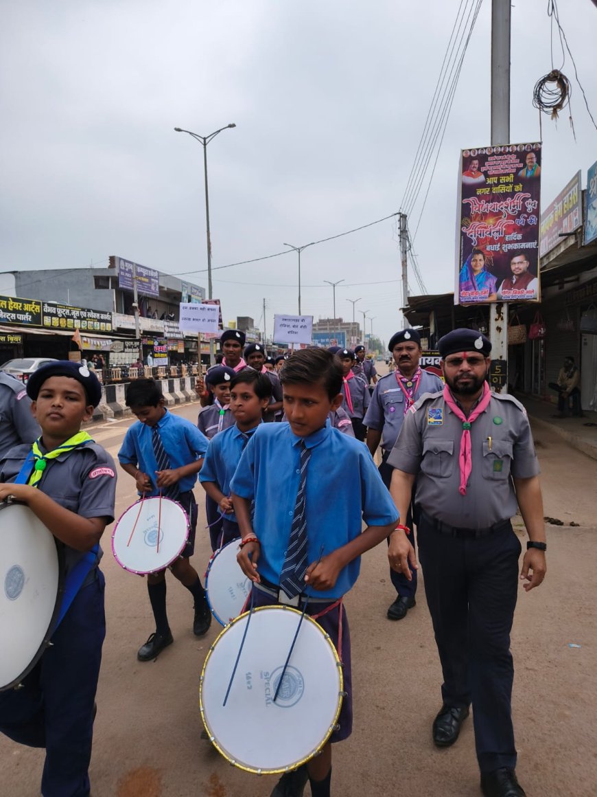 स्काउट गाइड टोलीनायक - नायिकाओं ने निकाली स्वच्छता ही सेवा जन जागरुकता रैली