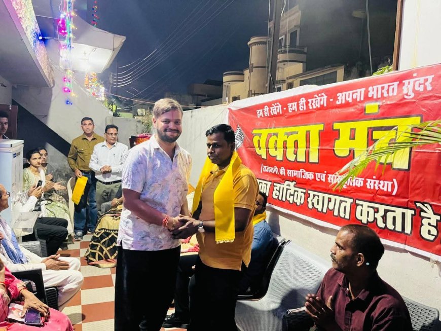 वक्ता मंच द्वारा वृद्धाश्रम में दीपावली मिलन:_"दीप केवल घरों को नहीं, दिलों को भी रोशन करते है"_