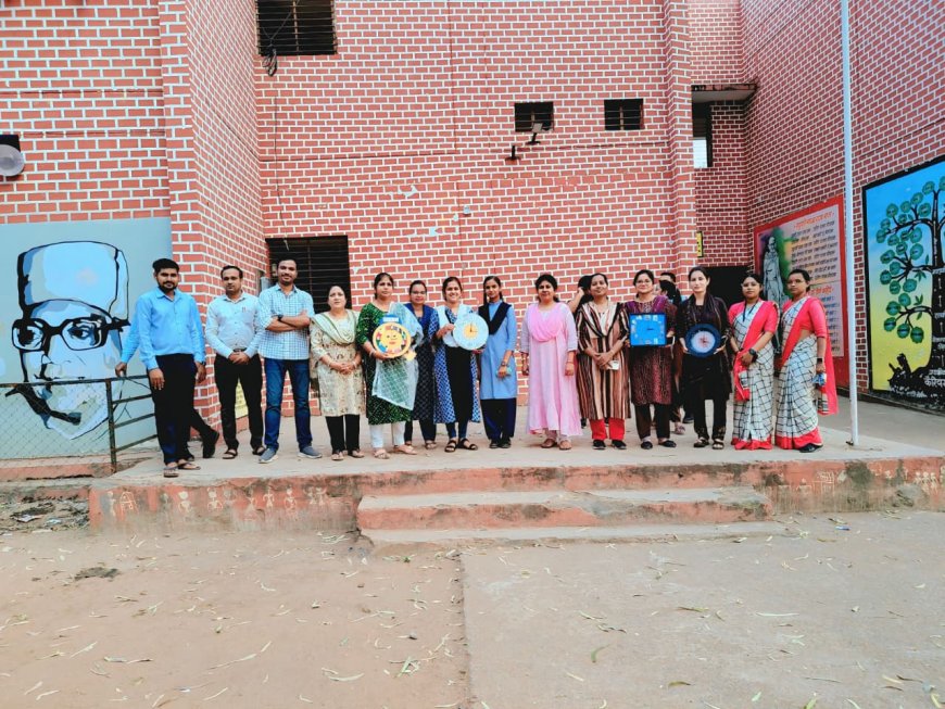 ज्ञान की घड़ी! अमलेश्वर स्कूल में छात्रों ने बनाए 'शैक्षणिक मॉडल' वाली अनोखी घड़ियाँ*