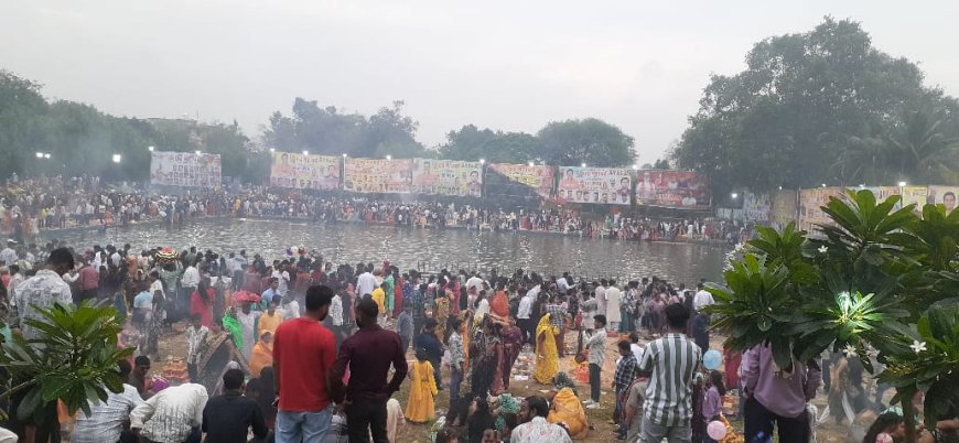आस्था का महापर्व छठपूजा हर्ष उल्हास के साथ मनाया गया