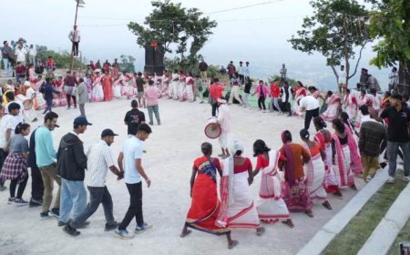 लोक कलाकारों के साथ झूमे पर्यटक, चांदनी रात में उठाया स्टार ग्रेजिंग का आनंद