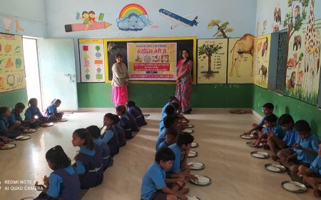 साय सरकार का नेवता भोजन मन को बहुत भाया, बाल देवों को गुप्त दान के रूप मे कराया नेवता भोजन, पुण्य कमाने की श्रद्धा भी जगायी नेवता भोजन