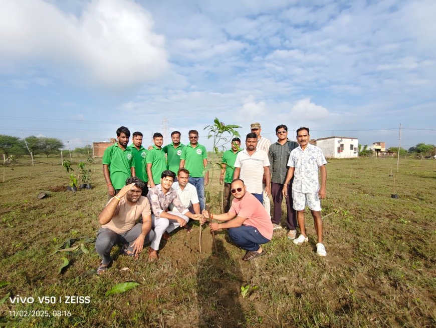शिवपुरी जामुल में छत्तीसगढ़ स्थापना दिवस पर 101 पौधों का रोपण