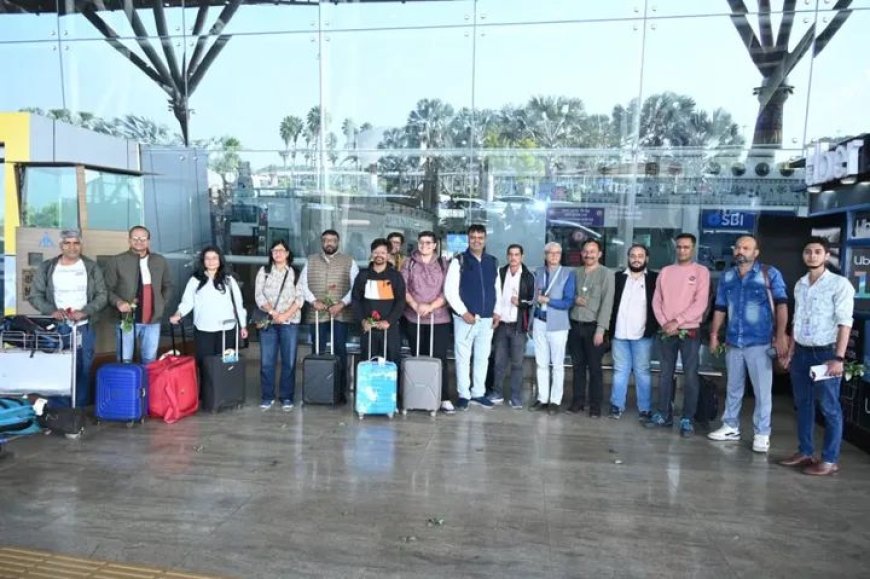 राष्ट्रीय मीडिया प्रतिनिधिमंडल तीन दिवसीय दौरे पर रायपुर पहुँचा