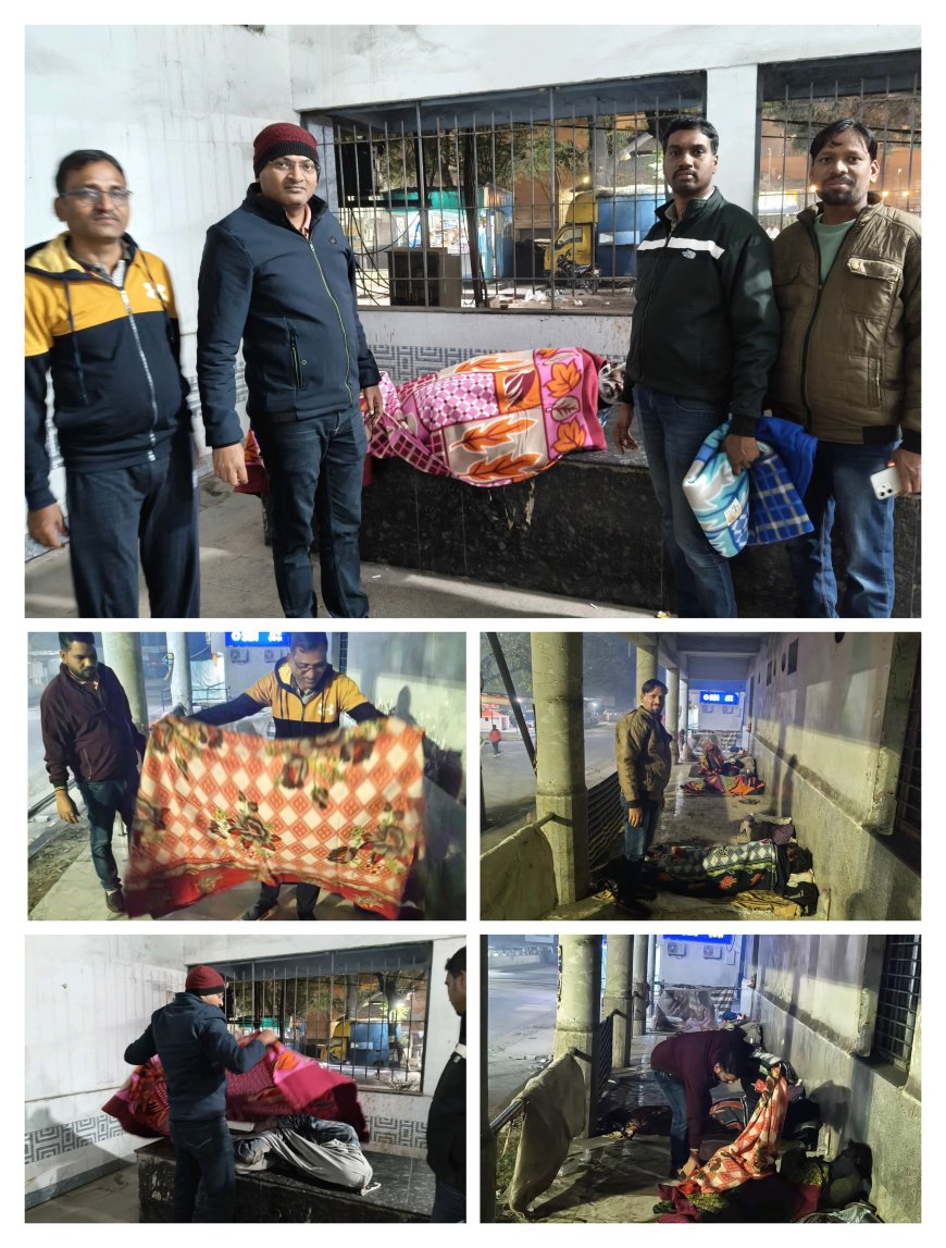 *मानव सेवा मिशन बालको का कंबल वितरण अभियान*