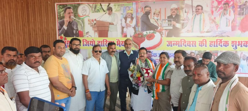 द्वारकाधीश यादव की नियुक्ति से पूरे जिले में कांग्रेस कार्यकर्ताओं में खुशी की लहर