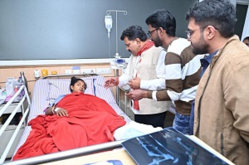 उपमुख्यमंत्री ने हॉस्पिटल पहुंचकर महिला कांन्सटेबल के स्वास्थ्य की जानकारी ली