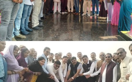 25 लाख की लागत से होगा तहसील साहू संघ पाटन के प्रथम तल का निर्माण,सामाजिक पदाधिकारी और जनप्रतिनिधियों ने किया भूमिपूजन, उपमुख्यमंत्री अरूण साव ने किये थे घोषणा