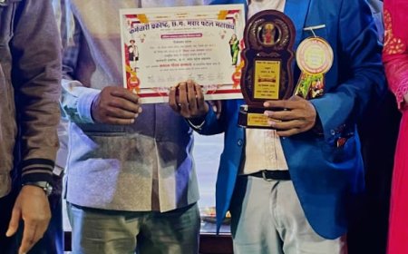 *टिकेश्वर पटेल को मिला योग और चिकित्सा क्षेत्र में समाज गौरव सम्मान*