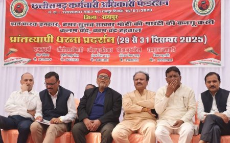 प्रदेशव्यापी सामूहिक अवकाश आंदोलन को समर्थन, प्रांताध्यक्ष वीरेन्द्र नामदेव ने किया उद्बोधन