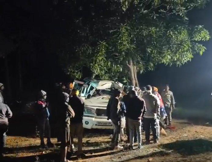 बीती रात एक बड़ा सड़क हादसा ,  1 की मौके पर हुई मौत, 4 की हालत गंभीर