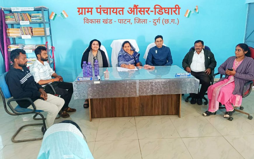 औंसर में स्वच्छता का हुआ निरीक्षण, राज्य सलाहकार अभिलाषा आनंद ने किया स्वच्छता की तारीफ