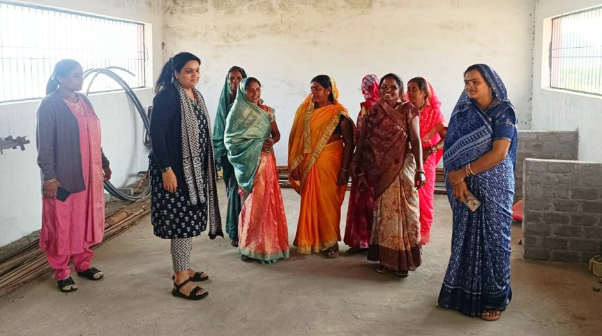 औंसर में स्वच्छता का हुआ निरीक्षण, राज्य सलाहकार अभिलाषा आनंद ने किया स्वच्छता की तारीफ