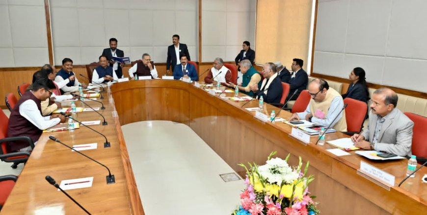 विधानसभा के समिति कक्ष में कार्य मंत्रणा समिति की बैठक