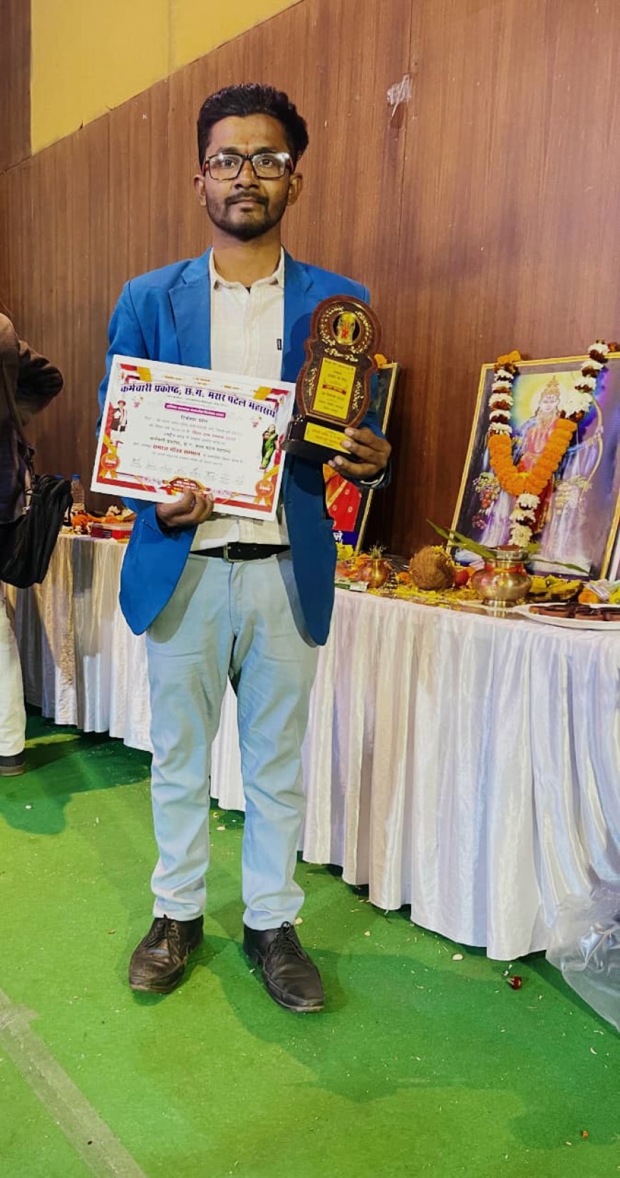 *टिकेश्वर पटेल को मिला योग और चिकित्सा क्षेत्र में समाज गौरव सम्मान*