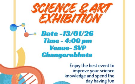 शिवोम विद्यापीठ, चंगोराभाठा में विद्यार्थियों द्वारा तैयार की गई विज्ञान प्रदर्शनी  13 जनवरी  को