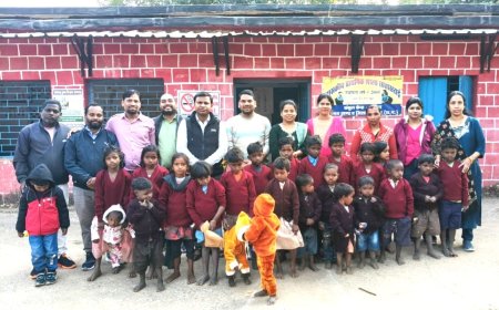मकर संक्रांति पर 'मानव सेवा मिशन' ने पहाड़ी कोरवा बच्चों के जीवन में घोली गर्माहट