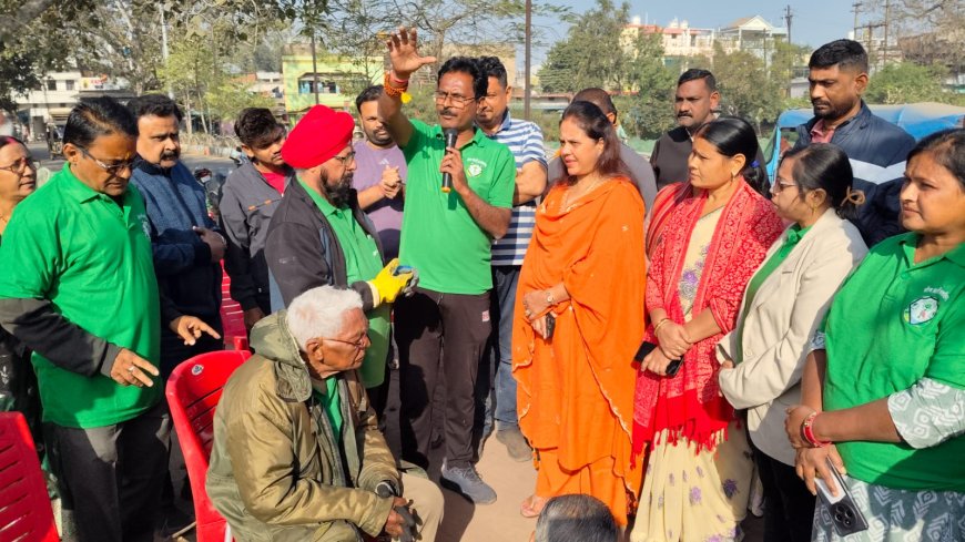 महापौर मीनल चौबे ने किया महाराजबंध तालाब सफाई अभियान का निरीक्षण, ग्रीन आर्मी के कार्यों की सराहना — 27 दिन में 64 ट्रक कचरा बाहर