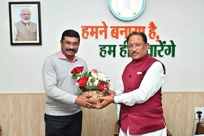 CM साय से मिले नवनियुक्त सलाहकार आर. कृष्णा दास