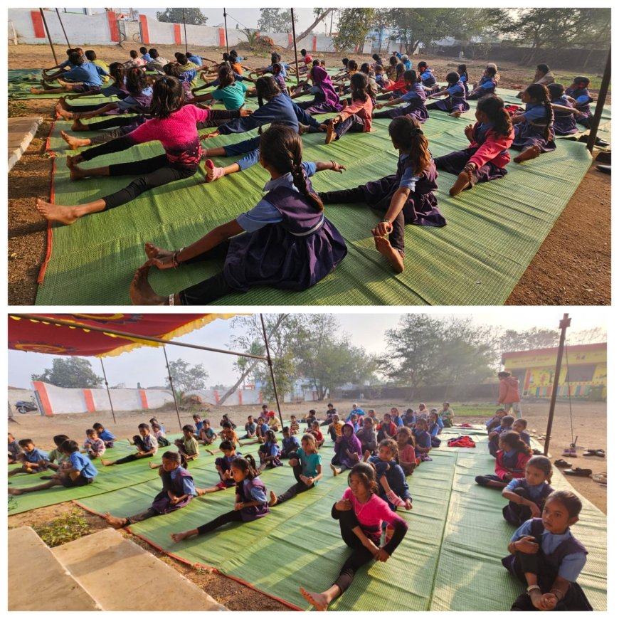 आयुष्मान आरोग्य मंदिर शासकीय आयुर्वेद औषधालय मर्रा के तत्वाधान में पांच दिवसीय निशुल्क योग प्रशिक्षण शिविर