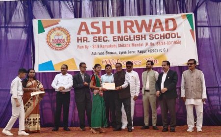 आशीर्वाद इंग्लिश स्कूल में विज्ञान प्रदर्शनी, छात्रों की प्रतिभा को मिला मंच