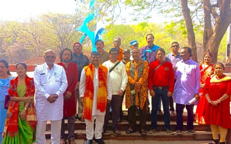 *विश्व कवि गुरुदेव रविंद्र नाथ टैगोर की खंडित प्रतिमा प्रबंधन ने संधारण के लिए मैत्री बाग स्थानांतरित किया*