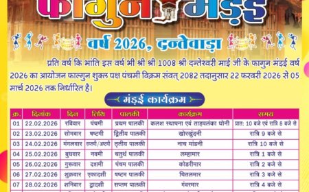 *दंतेवाड़ा के प्रसिद्ध फागुन मड़ई का कार्यक्रम घोषित*