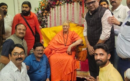 वर्ल्ड ब्राह्मण फेडरेशन के पदाधिकारियों ने महामंडलेश्वर श्री कैलाशानंद गिरि से भेटकर आशीर्वाद लिया