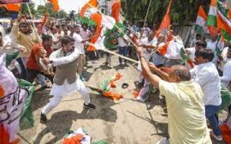 कांग्रेस और BJP कार्यकर्ताओं के बीच पत्थरबाजी, आरोपियों को 5 दिन की पुलिस हिरासत में भेजा