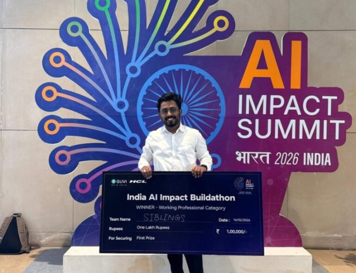 इंडिया AI इंपैक्ट बिल्डथॉन में रायपुर के अनुराग मानिक और आस्था मानिक ने हासिल किया प्रथम स्थान-