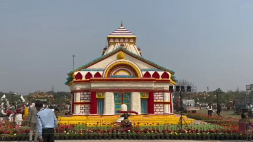 20 क्विंटल फूलों से बनाया गया केदारनाथ मंदिर का भव्य स्वरूप; विदेशों से भी लाए गए हैं फूल…