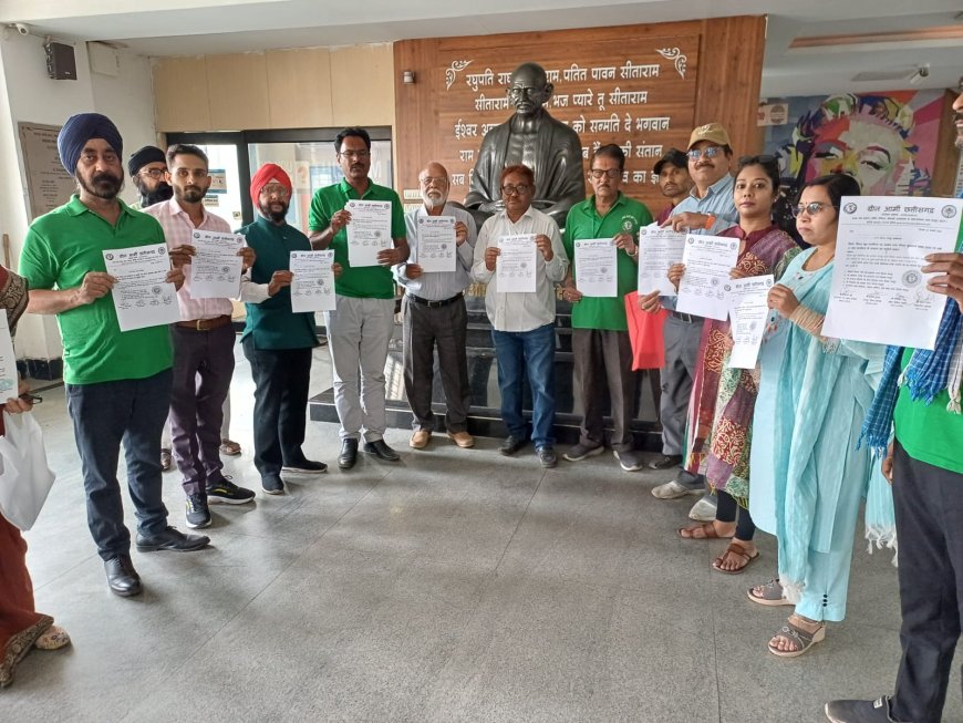 ग्रीन आर्मी द्वारा नगर निगम मुख्यालय एवं 10 जोनों  में सिंगल यूज प्लास्टिक को पूर्णतः बंद करने की मांग, सभापति द्वारा सभी 10 जोनों को पालन के निर्देश जारी